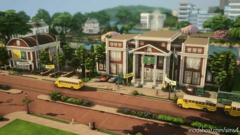 Newcrest High School – NO CC for The Sims 4
