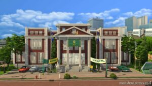 Sims 4 House Mod: Newcrest High School – NO CC (Image #2)