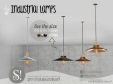Industrial Lamps – Vintage Pendant Ceiling Lamp for The Sims 4