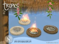 Tropics Outdoor – Firepit for The Sims 4