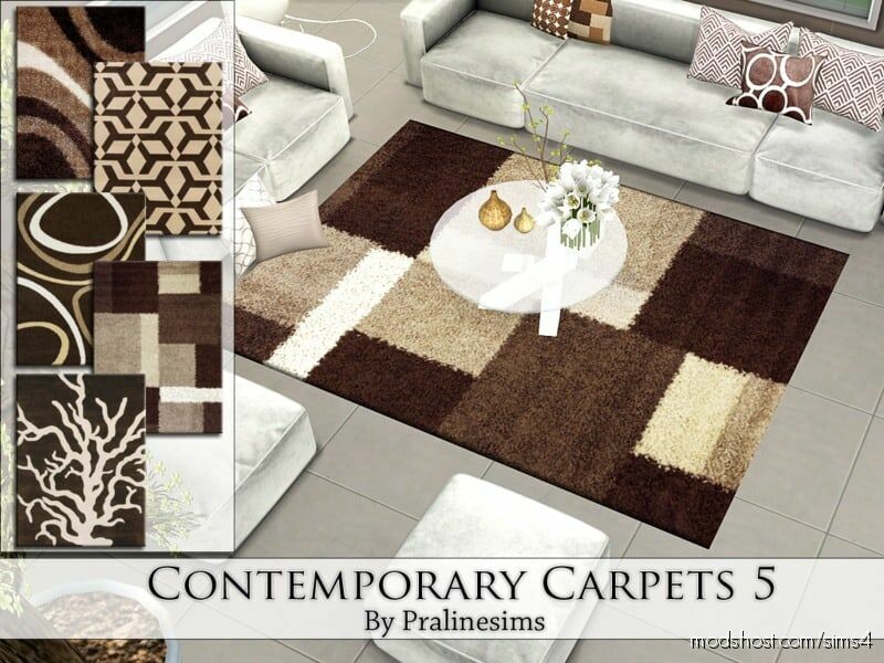 Contemporary Carpets 5 for The Sims 4