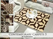 Sims 4 Set Mod: Contemporary Carpets 5 (Image #3)