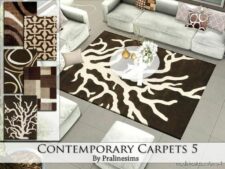 Sims 4 Set Mod: Contemporary Carpets 5 (Image #4)