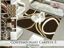 Sims 4 Set Mod: Contemporary Carpets 5 (Image #5)