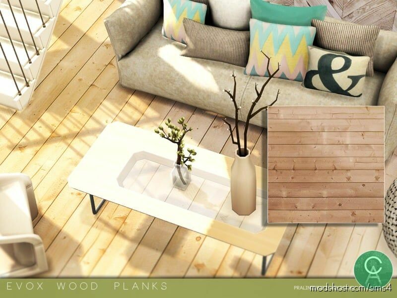 Evox Wood Planks for The Sims 4