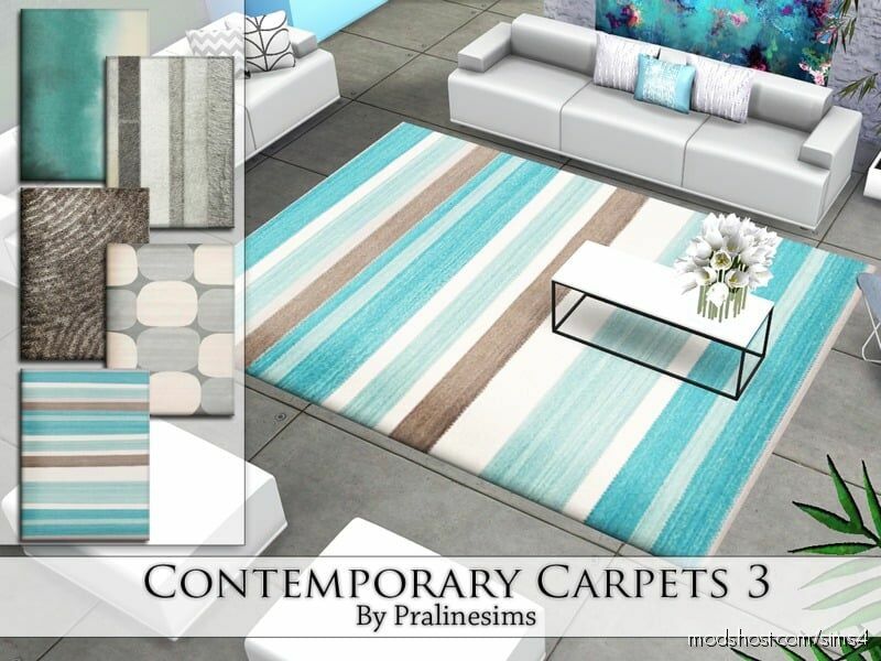 Contemporary Carpets 3 for The Sims 4