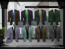 Sims 4 Clothes Mod: DSF Blazer Noctem Effugium (Image #2)