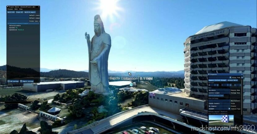 Sendai Daikannon, Statue Déesse for Microsoft Flight Simulator 2020