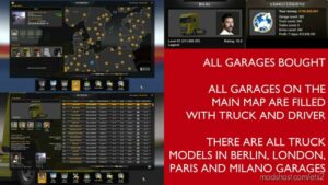 Finished Save Game Profile [1.44] for Euro Truck Simulator 2