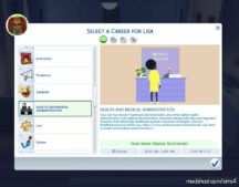 Health & Medical Administration Career for The Sims 4