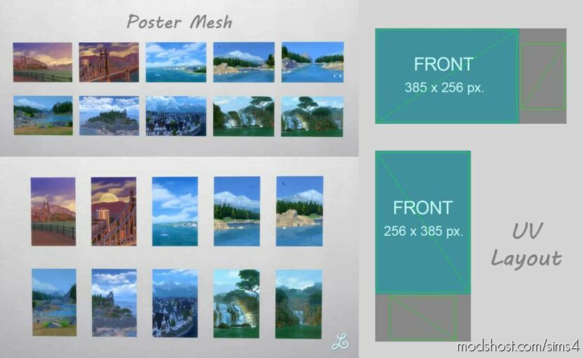 Perfect Poster Pack – Posters & Separate Frames for The Sims 4