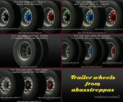 Trailer Wheels Megapack V1.2 for Euro Truck Simulator 2