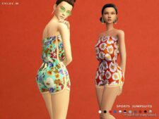 Chloem-Sports Jumpsuits for The Sims 4