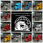 American Truck Pack [1.44] ETS2 Rebranding for Euro Truck Simulator 2
