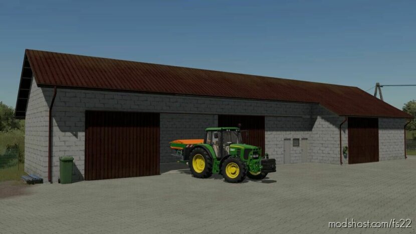 Garage With Sliding Doors for Farming Simulator 22