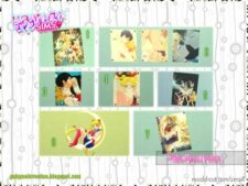 Sailor Moon Posters ~ SET for The Sims 4
