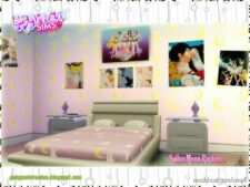 Sims 4 Object Mod: Sailor Moon Posters ~ SET (Image #2)