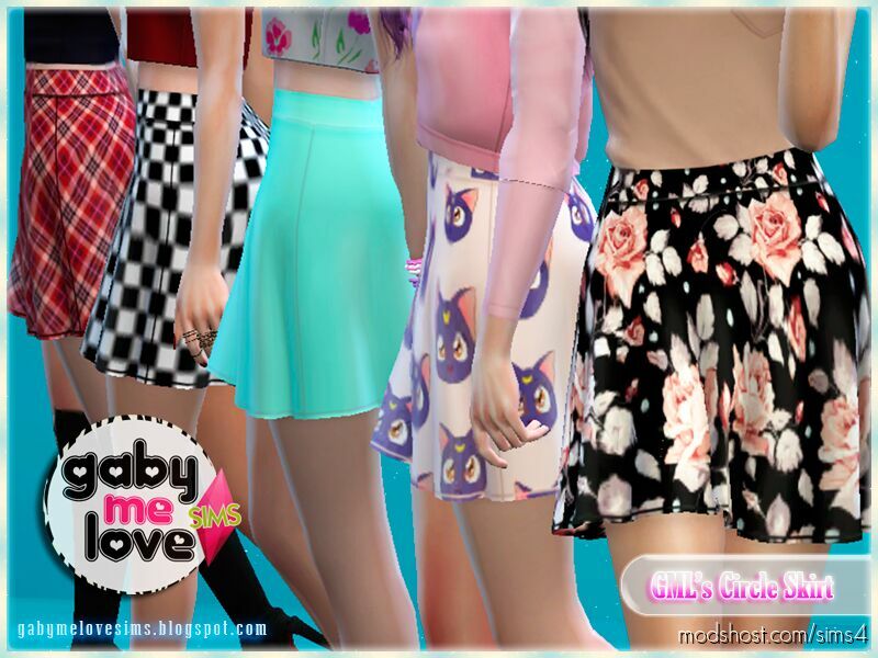 GML’s Circle Skirts for The Sims 4