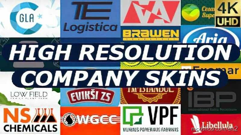 High Resolution Company Skins V1.2 for Euro Truck Simulator 2