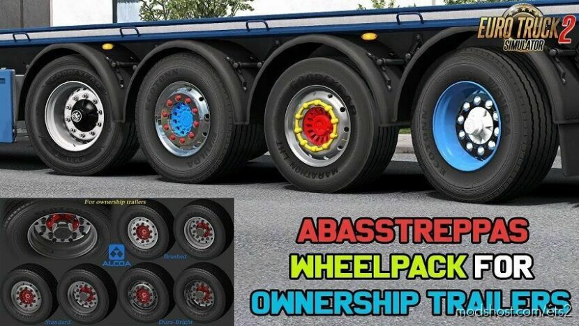 Wheel pack For Trailers [1.44] for Euro Truck Simulator 2