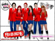 REBELDE School Uniforms Part. 1 for The Sims 4
