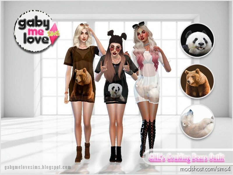 GML’s Goulding Bears Outfit for The Sims 4