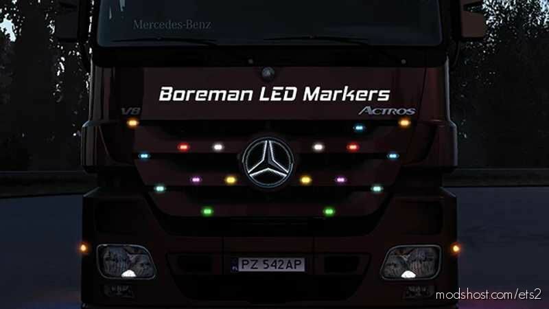 Boreman LED Marker Lights Pack V1.44 for Euro Truck Simulator 2