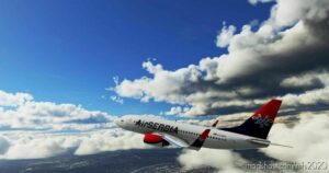 MSFS 2020 737-700 Livery Mod: Pmdg 737-700 Airserbia (Yu-Bata) (Image #2)