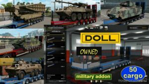 ETS2 Military Mod: Addon For Ownable Trailer Doll Panther V1.3.9 (Featured)