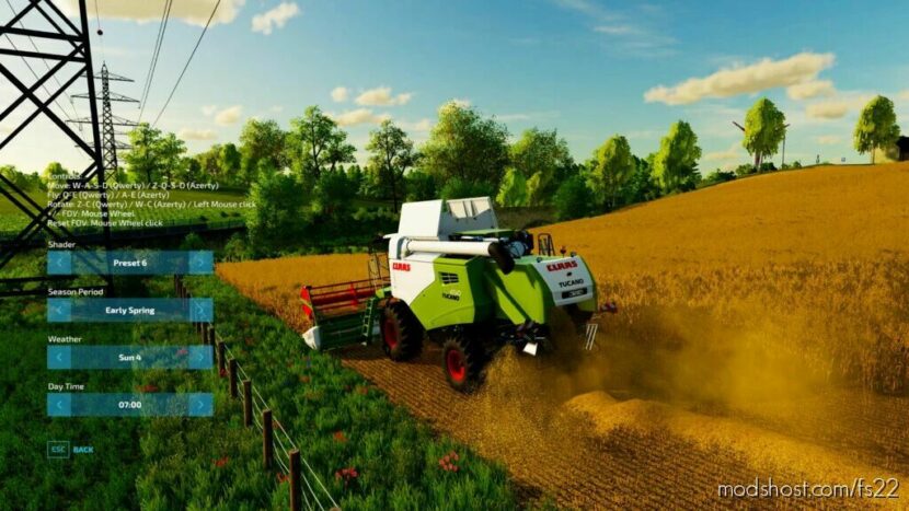 Screenshot Mode for Farming Simulator 22