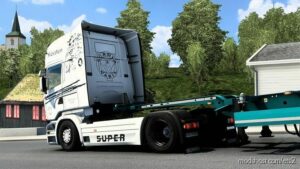 ETS2 RJL Mod: Scania RJL Kersten Transporte Skin White Edition (Image #3)