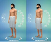Lowered Towel for The Sims 4