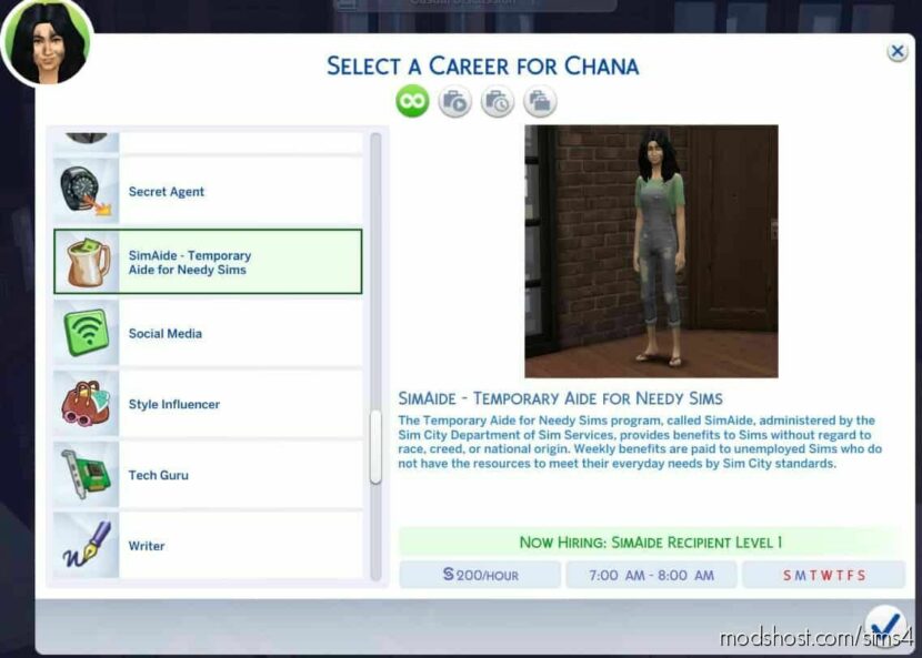 SIM Services for The Sims 4