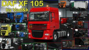 DAF XF 105 By Vad&K V7.8.1 [1.44] for Euro Truck Simulator 2