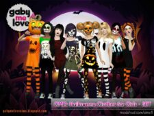 GML’s Halloween Clothes for Girls for The Sims 4