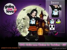 Sims 4 Kid Mod: GML’s Halloween Clothes for Toddlers • SET (Image #3)