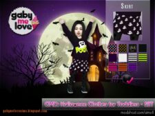 Sims 4 Kid Mod: GML’s Halloween Clothes for Toddlers • SET (Image #4)