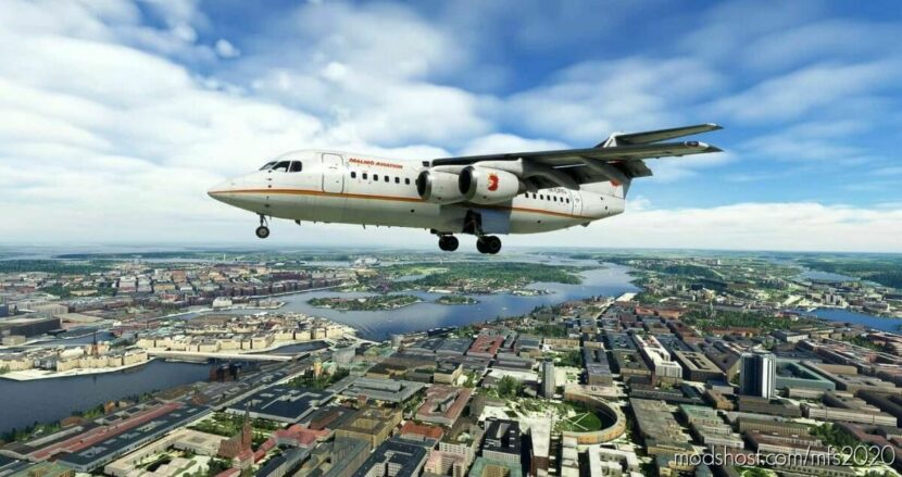 Malmö Aviation BAE 146-200 Se-Drg Circa 1997 for Microsoft Flight Simulator 2020