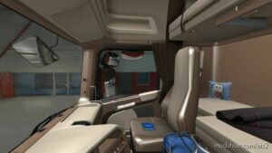 ETS2 Scania Interior Mod: Brown-Beige For Scania Streamline (Image #2)