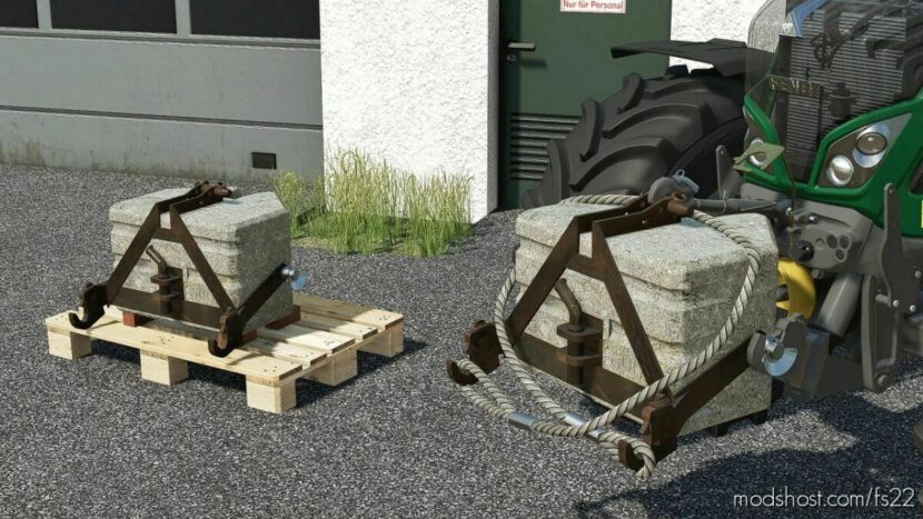 Selfmade Concrete Rope Weight for Farming Simulator 22