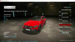 FS22 Mercedes-Benz Car Mod: Mercedes Benz E-Class All-Terrain (Image #5)