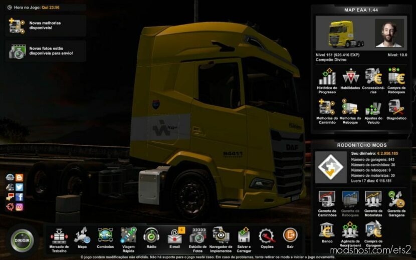 Profile Map EAA By TIO Restanho [1.44] for Euro Truck Simulator 2