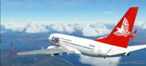 MSFS 2020 737-700 Livery Mod: Pmdg 737-700 – LAM Mozambique Fictional (Image #2)