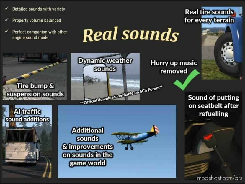 Sound Fixes Pack V22.41 for American Truck Simulator