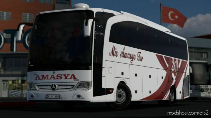 MB Travego SE 15 SHD MİS Amasya TUR Ski̇n for Euro Truck Simulator 2
