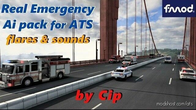 Real Emergency AI Pack [1.44] By CIP for American Truck Simulator