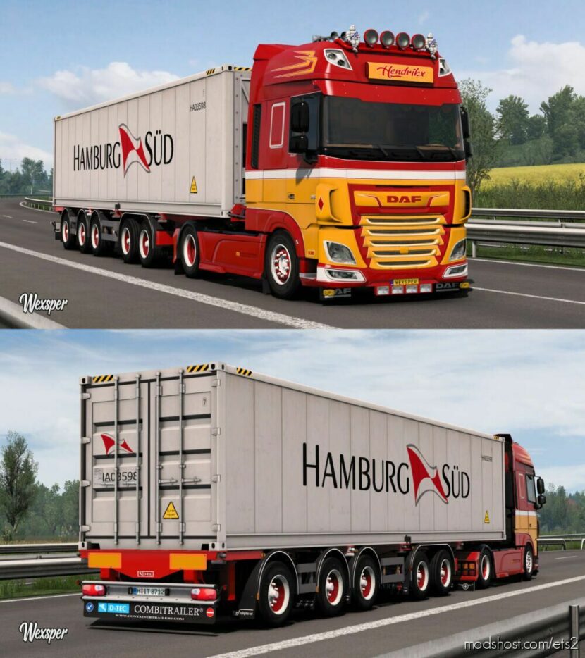 DAF XF Euro 6 Hendrikx Transport Skin Pack By Wexsper (Update) for Euro Truck Simulator 2