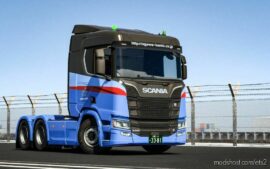 ETS2 Scania Skin Mod: Ogawa Kenki Scania R650 (Featured)