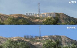HOLLYWOOD SIGN LOS ANGELES V1.2 1.44 for American Truck Simulator