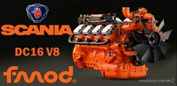 SCANIA DC16 16.4L ENGINE SOUND V1.44 for Euro Truck Simulator 2